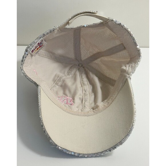 Blazin Roxx Women's Sequin Logo Baseball Cap Silver - Picture 5 of 6